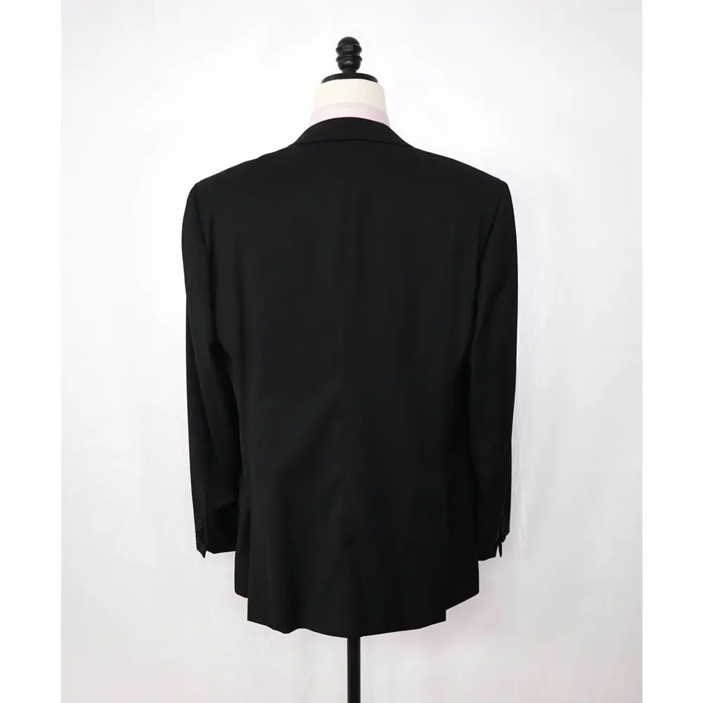 ARMANI COLLEZIONI - Black Wool Tuxedo DInner Jacket - 44L